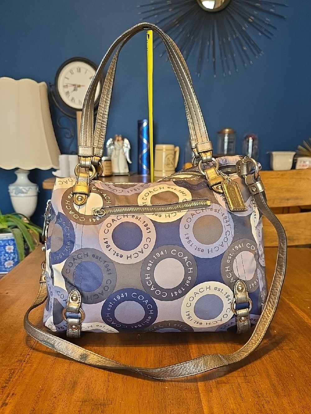 Coach Snaphead Print Sateen Alexandra Satchel